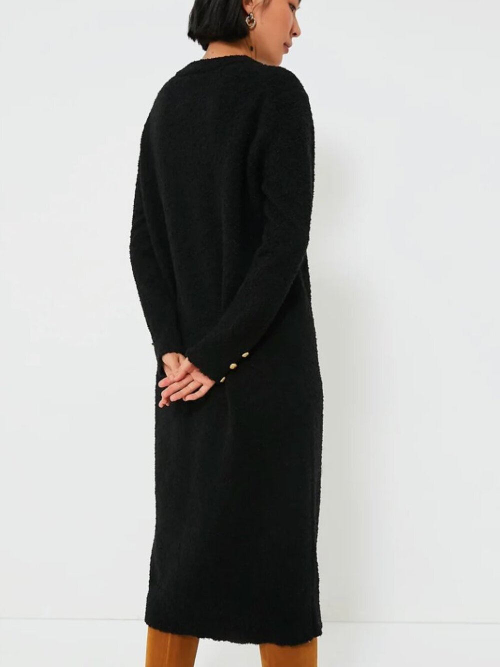 Tuckernuck Black Boucle Knit Nelle Dress - Picture 3 of 8